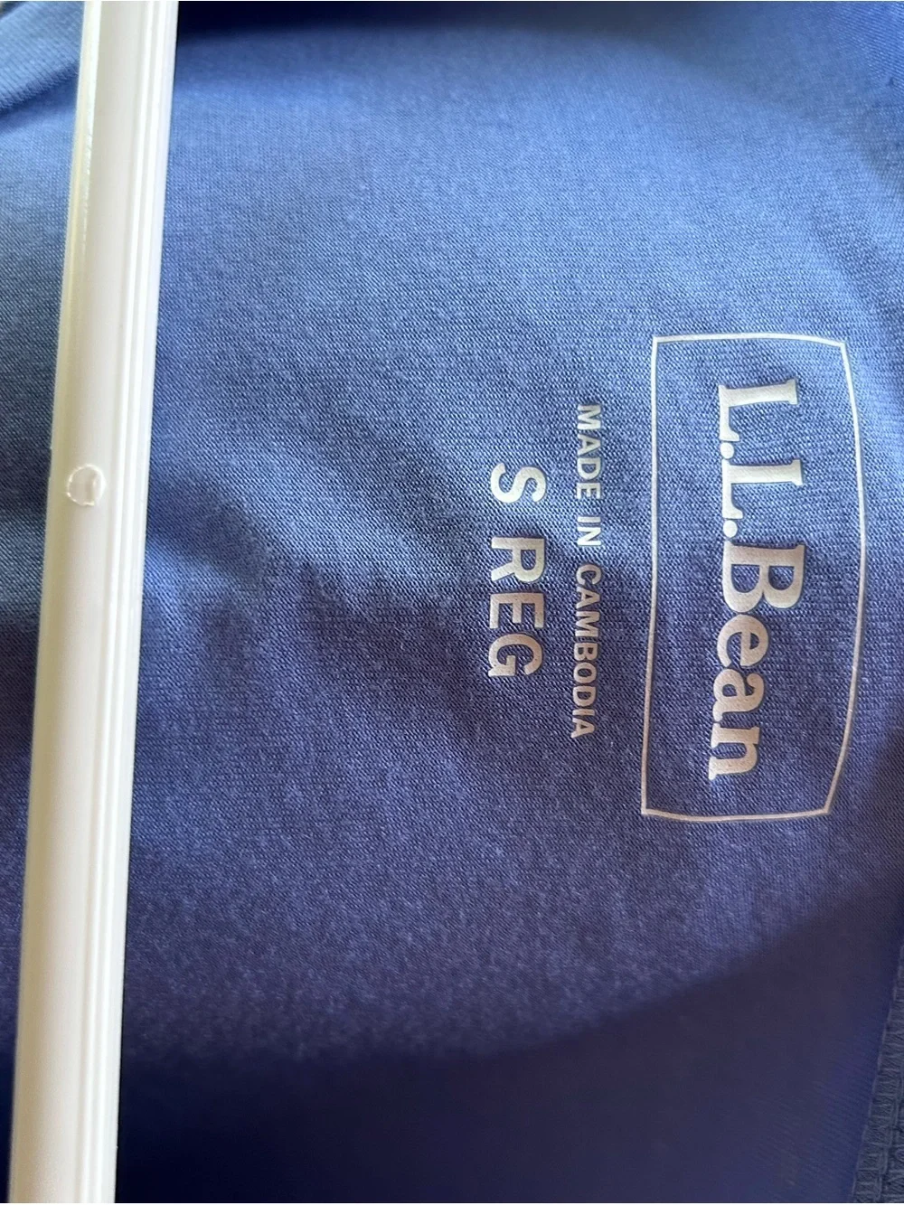 L.L. Bean Blue Striped V-Neck Midi Dress - Picture 3 of 5